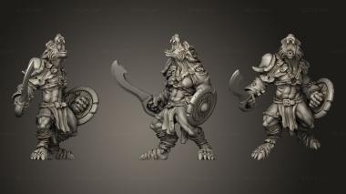 Military figurines Shadow Luca Wolfen 3d model