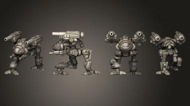 Military figurines ballista k 2 walk 3d model