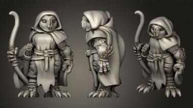 Military figurines Shadow Owl Rangers 3d model