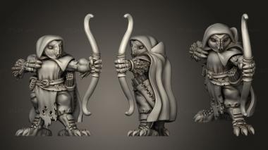 Military figurines Shadow Owl Rangers 3d model