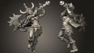 Military figurines Dungeon Legends barbara 3d model