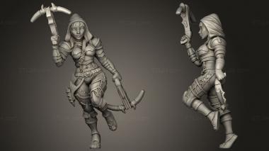 Military figurines Dungeon Legends Demon Hunter 3d model