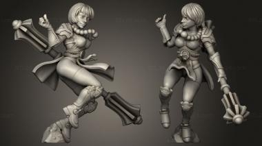 Military figurines Dungeon Legends monk 3d model