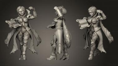 Military figurines Dungeon Legends nigromante 3d model