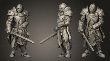 Military figurines Dungeons Thamarya Blue Cape Guard 3d model