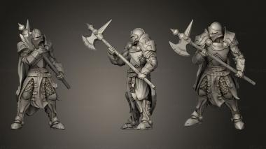 Military figurines Dungeons Thamarya Blue Cape Guard 3d model