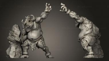 Military figurines Dungeons Thamarya Dungeon Troll Prisoner 3d model