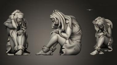 Military figurines Dungeons Thamarya Prisoners Prisoner 3d model