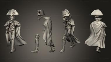 Military figurines Durgin Paint Forge Agent Mask and Flonzo Attendant 3d model