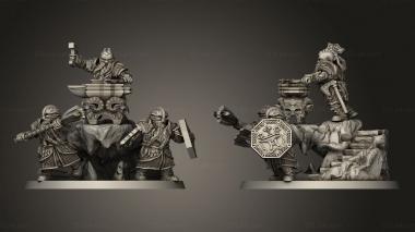 Military figurines Dwarf Anvil 3d model