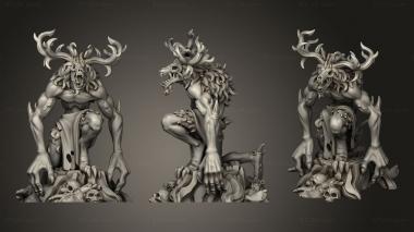 Military figurines Dwarf Dark Forest Drunken DF Wendigo 3d model