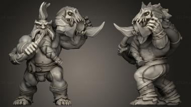 Military figurines Dwarf Death Carriers Command 3d model