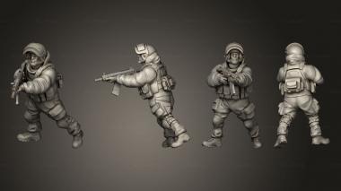 Military figurines Ballistic helmet balaclava 2 007 3d model
