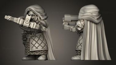 Military figurines Dwarf Female Crossbow and Shield Units Dwarven Unit 3d model
