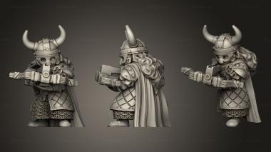 Military figurines Dwarf Female Crossbow and Shield Units Dwarven Unit 3d model