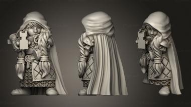 Military figurines Dwarf Female Crossbow Units Dwarven and Shiel Unit 3d model