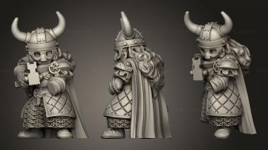 Military figurines Dwarf Female Crossbow Units Dwarven and Shiel Unit 3d model