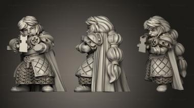 Military figurines Dwarf Female Crossbow Units Dwarven and Shiel Unit 3d model