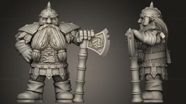 Military figurines Dwarf Game 3d model