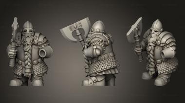 Military figurines DWARF HUSCARLS UNIT HUSCARL 3d model