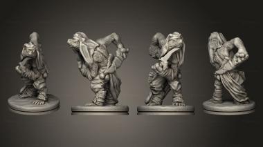 Military figurines Bandit Based 3d model