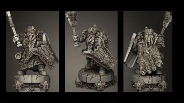 Military figurines Dwarf King 3d model