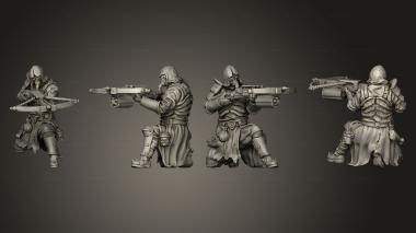 Military figurines Bane gunner pose 3 01 3d model
