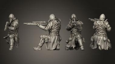 Military figurines Bane gunner pose 3 3d model
