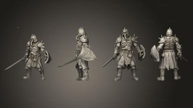 Military figurines Bane gunner pose 4 melee 3d model