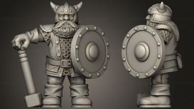 Military figurines Dwarf Proto 3d model