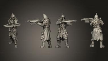 Military figurines Bane gunners 2 3d model