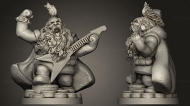 Military figurines Dwarf Rockstar Remix Robin Verse 3d model