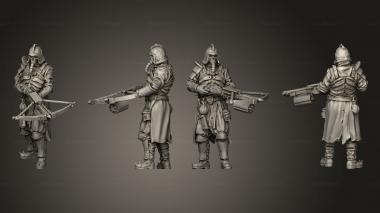 Military figurines Bane gunners 3d model