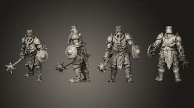 Military figurines Bane Knight P 2 3d model
