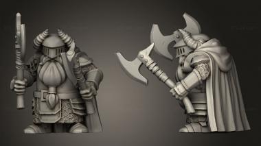 Military figurines Dwarf Units Double Axe 3d model
