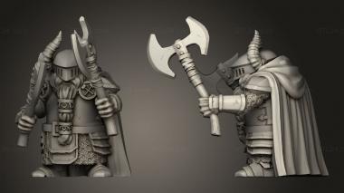 Military figurines Dwarf Units Double Axe 3d model