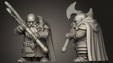 Military figurines Dwarf Units Great Axe 3d model