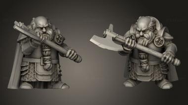 Military figurines Dwarf Units Great Axe 3d model