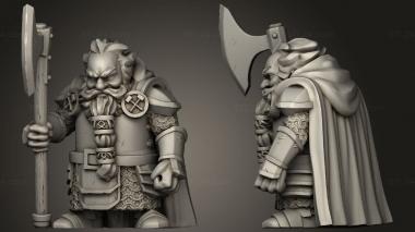 Military figurines Dwarf Units Great Axe 3d model