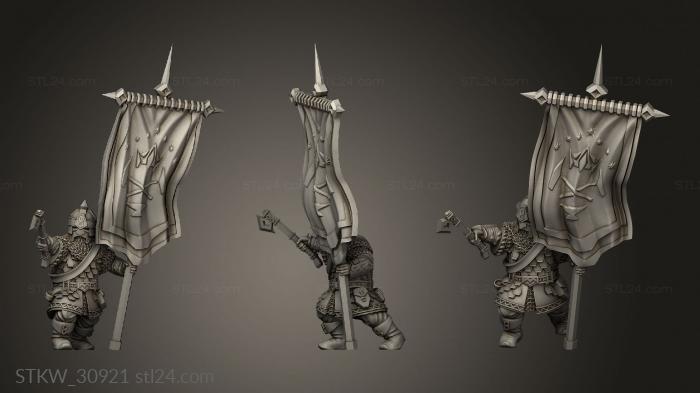 Military (Гномий Чемпион и Вестники Воины, STKW_30921) 3D модель для ЧПУ станка