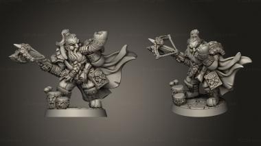 Military figurines Dwarven Defenders Floor the Skald Dwarf 3d model