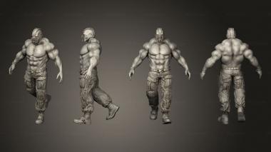 Military figurines bane split keyed 3d model