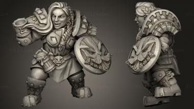 Military figurines Dwarven Dwarf Champion Alvar Giantyer 3d model