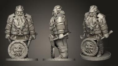 Military figurines Dwarven Holds Cleggs Arena Statue Kuttargg 3d model