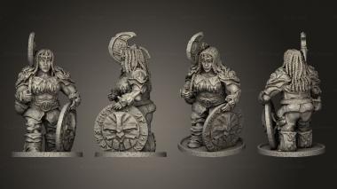 Military figurines Dwarven Holds Cleggs Arena Statue Queen Eir Atlan 3d model