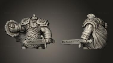 Military figurines dwarven infantry 3d model