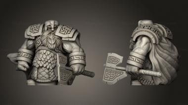 Military figurines dwarven infantry 3d model