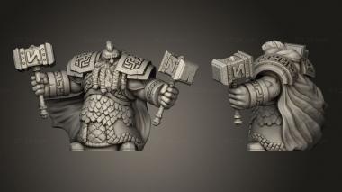 Military figurines dwarven infantry 3d model