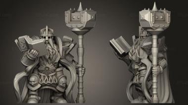Military figurines Dwarven Lich 3d model