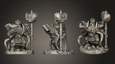Military figurines Dwarven Lich 3d model